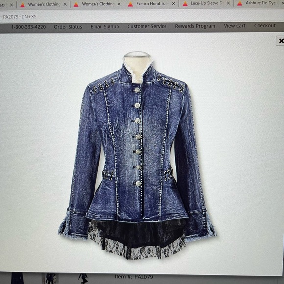 Pyramid Collection Denim Jacket - Picture 13 of 15